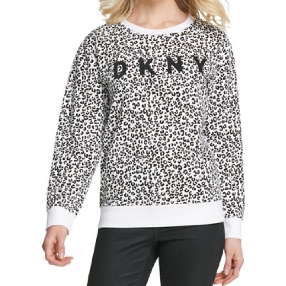 DKNY Woman’s Leopard Print‎ Sweater